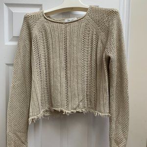 John + Jenn cropped knit sweater